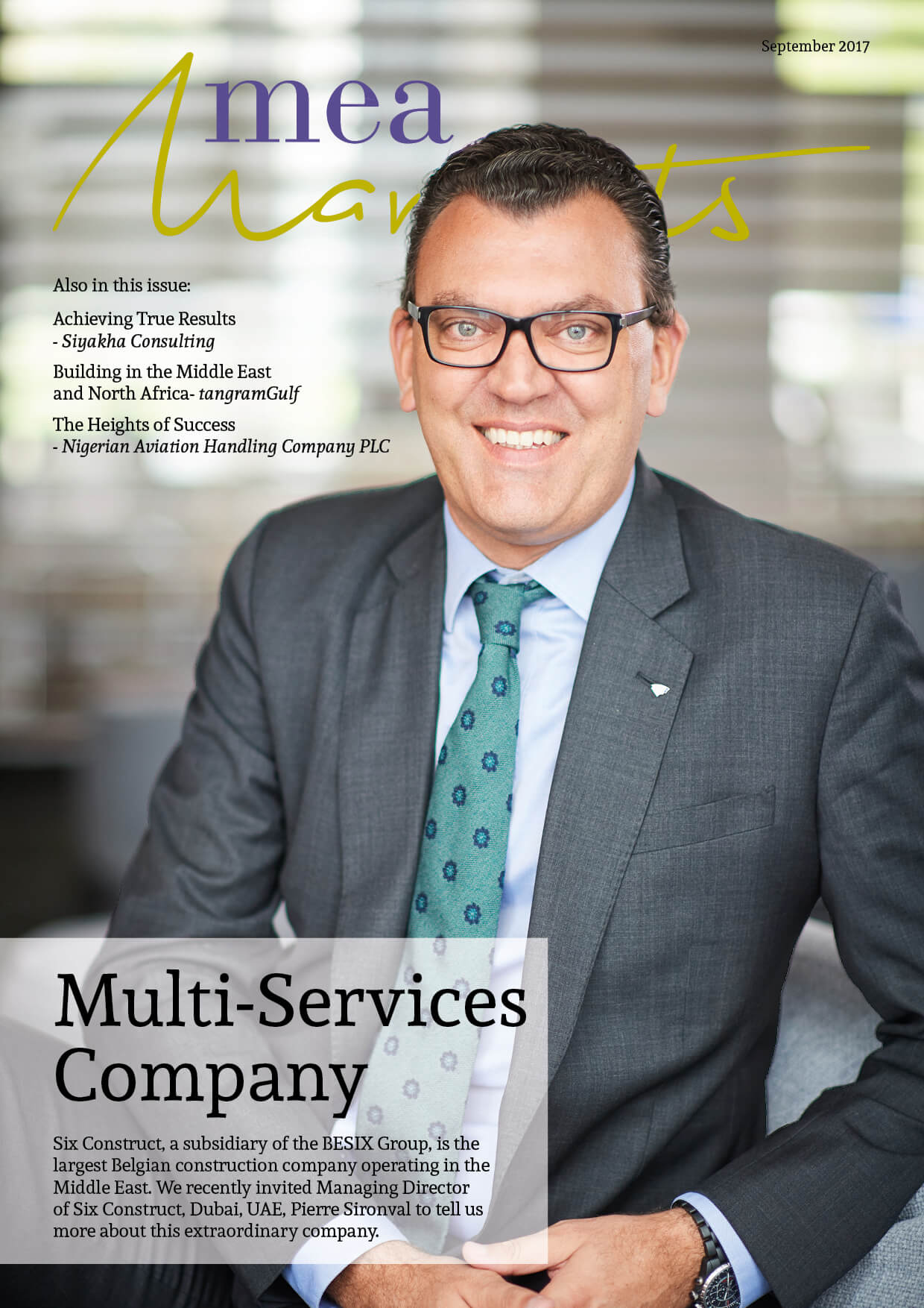 Magazine cover image - MEA Markets September 2017 (Six Construct) | MEA Markets