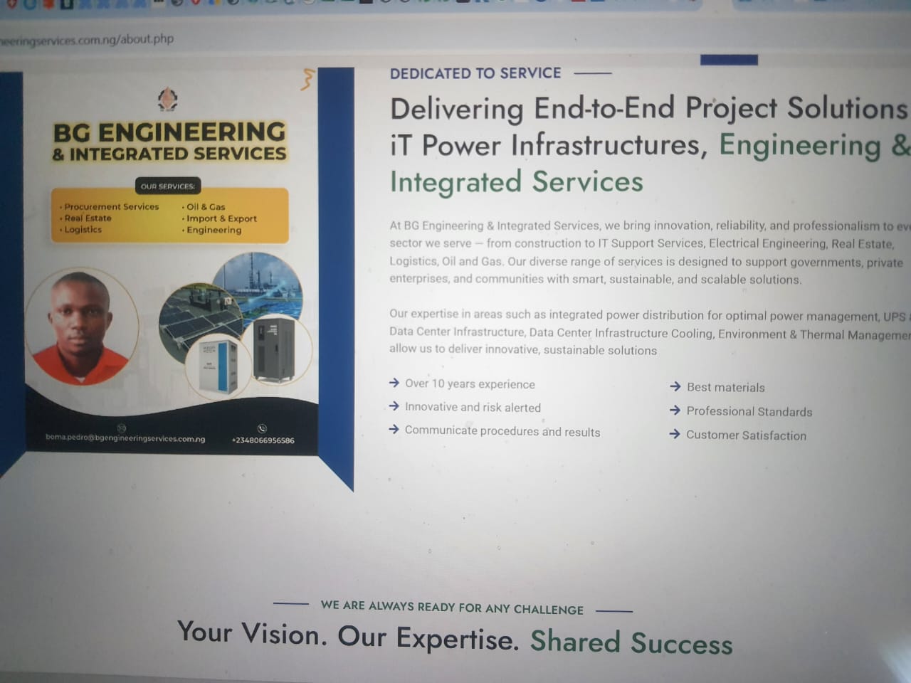 Winner uploaded image - BG Engineering & Integrated Services Limited